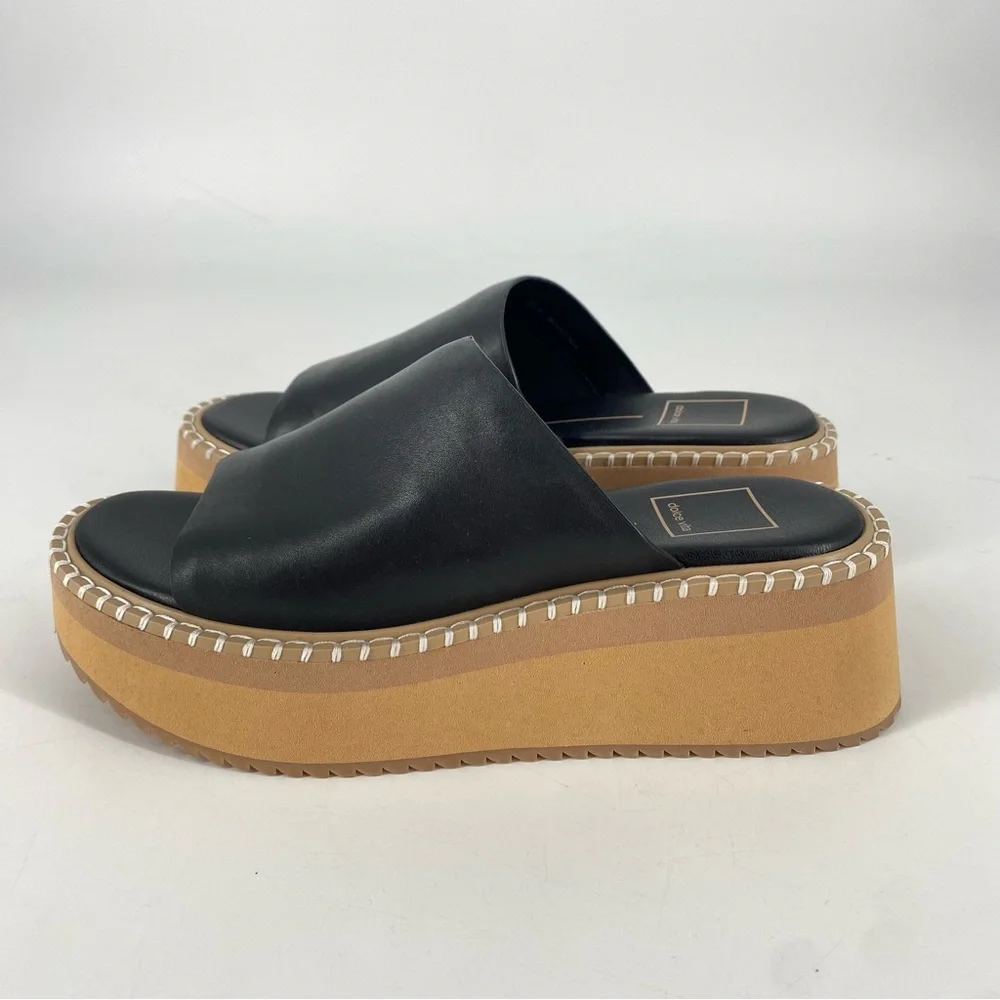 Dolce Vita Darcel Black Platform Sandals - Picture 4 of 8